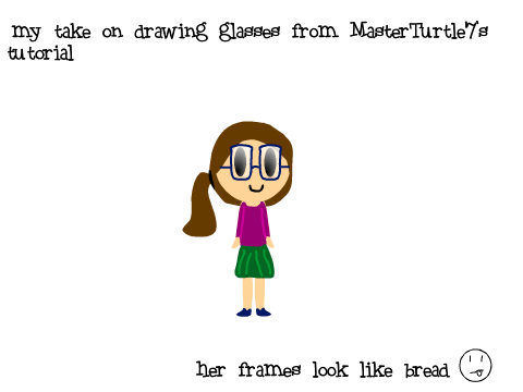 glasses drawing