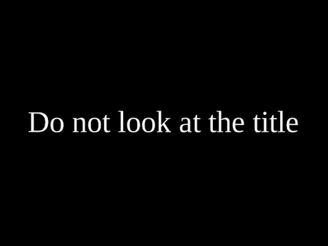 Do not click on this project