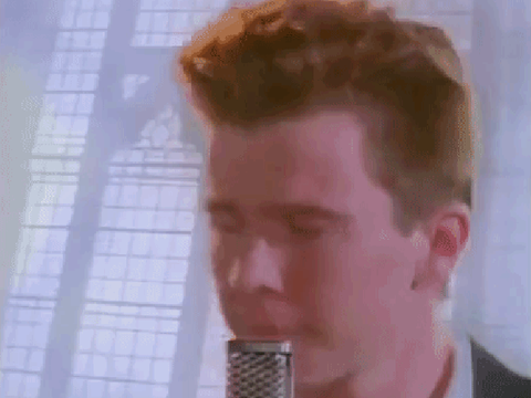 Rick-roll but it never starts