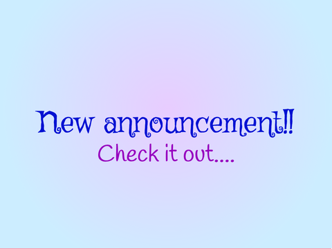 Big announcement !!!