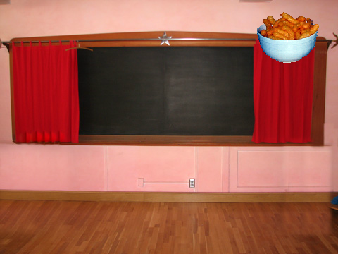 Cheesy puff moving clicker