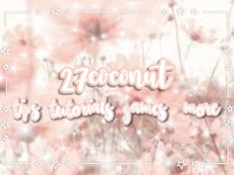 banner entry for 27coconut!