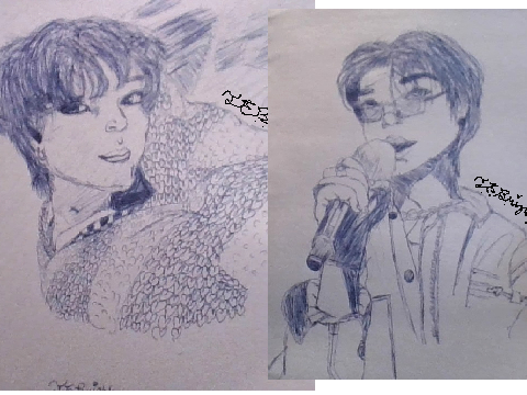 Ten kpop drawings