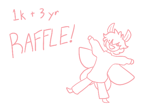 1k Followers/3 Years Design Raffle! (closed)