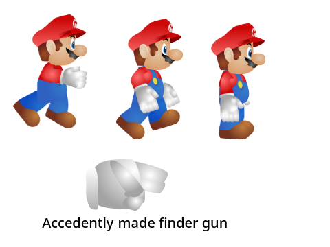 Mario Sunshine Sprites Vectorized