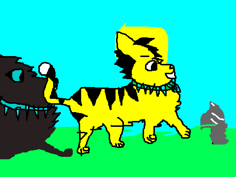 How wasp (in my ) lost his collar from bloodclan.
