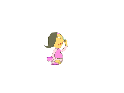 Nene (Tom Fulp art era) running (really bad)