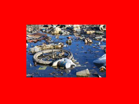 Sign to Raise Awareness for Water Pollution