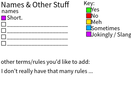 Terms & Pronouns Sheet remix