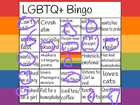 LGBTQ+ Bingo!  