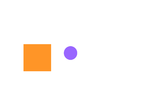orange square purple circle