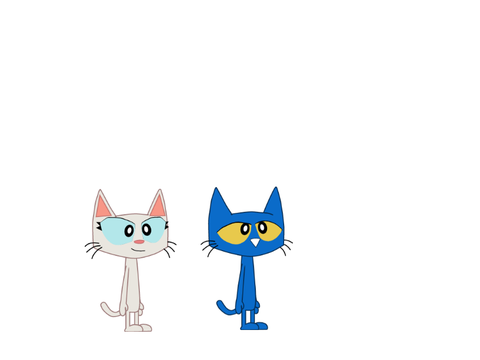 Pete the cat and Callie cat sprite