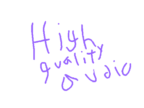 Here, take some high quality audio.