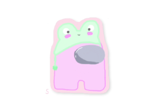 Oddly aesthetic among us drawing I made :3