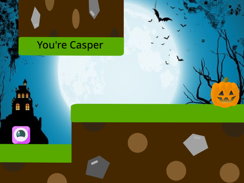 Halloween Platformer -but no spikkes and you cant see yourself beta