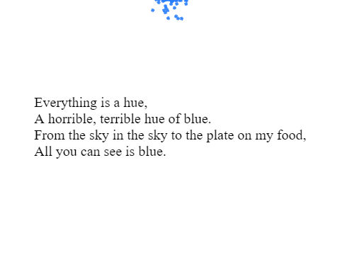 Blue--a poem.