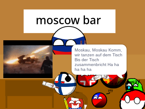m o s c k a u but there is a tv with moskau missles