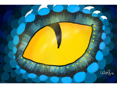 Dragon eye art by me
