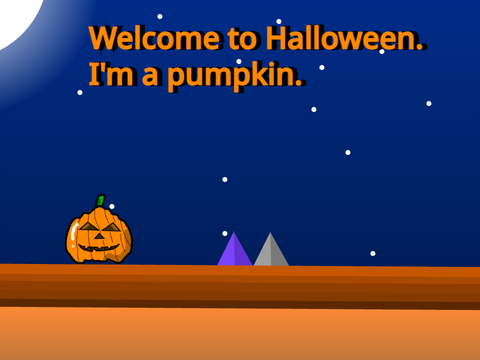 Halloween /A platformer #all #art #games #pumpkin #ghost #e #very long title