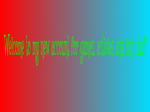 Welcome to the new account