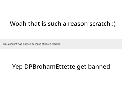 Scratch that is a nice reason!