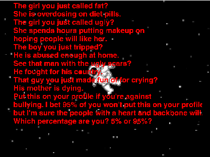 Bullying is a HUGE problem in the world and it stops now. remix remix remix remix remix remix remix