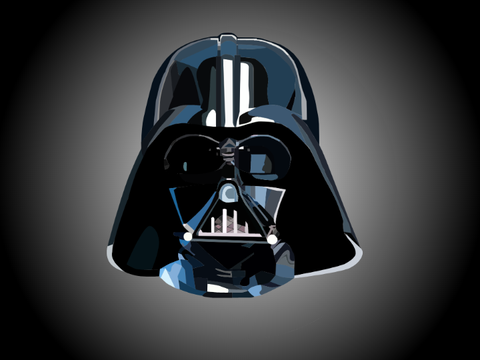 Darth Vader Blockshade #all #art #music