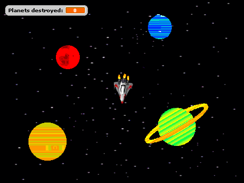 Smash planets into oblivion!
