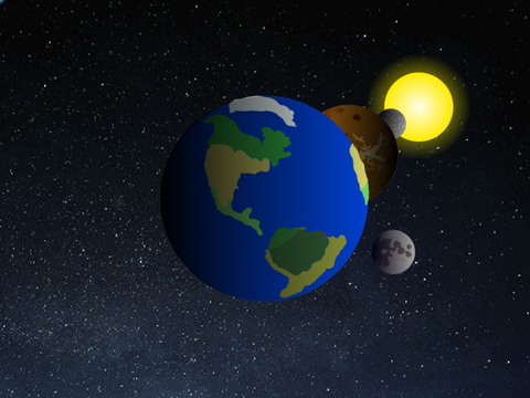 3 Planets Scolling look 