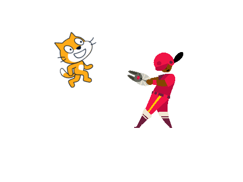Did you ever imagine a cat was a ball while you hit the animal a bat when a cat dashes toward you
