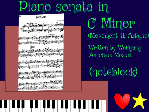 [Noteblock] Mozart Piano Sonata #14 in C Minor II. Adagio