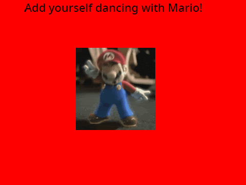 Add yourself dancing with Mario!