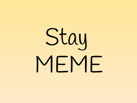 1 year gift-Stay meme