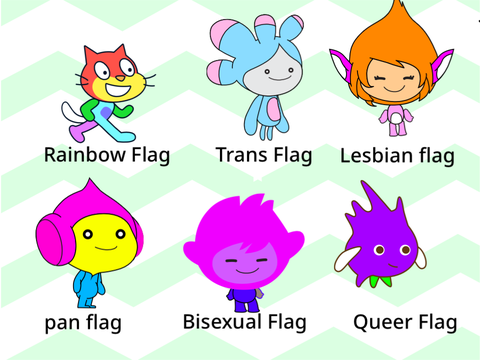 The Scratch People as pride flags remix remix