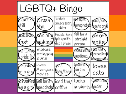 LGBTQ+ Bingo yay