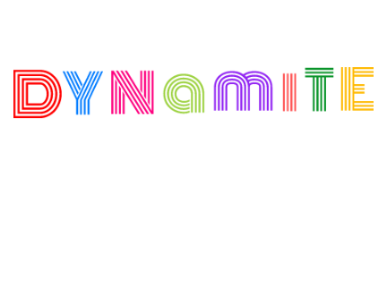 Bts DYNAMITE Font