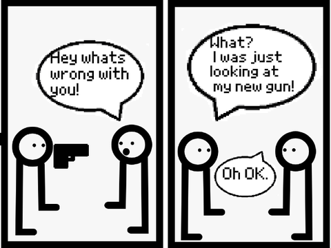 Guns.