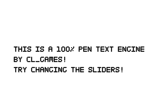 100% pen text engine!