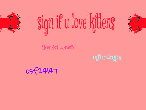 Sign If U Luv Kittens Remix remix