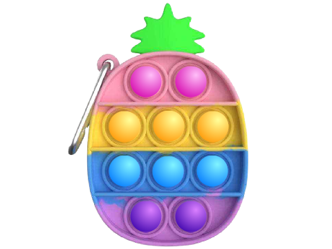 Rainbow pineapple pop-it