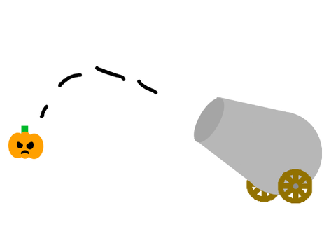 Cannon + pumpkin