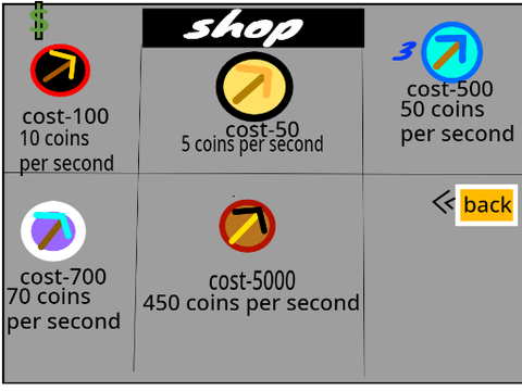 minecraft clicker (with shop) new
