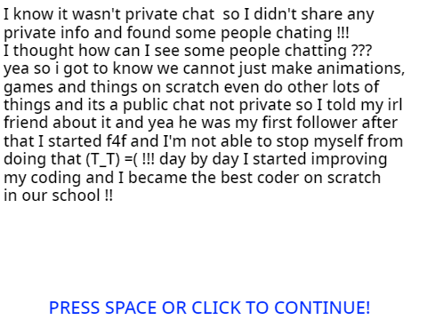My journey on Scratch !!!