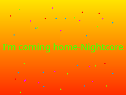 I'm coming home-Nightcore