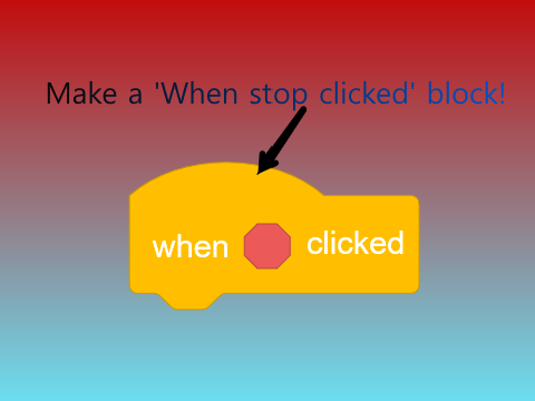 How to make a 'When Stop Clicked' Block! (Workaround)