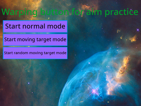 Warping button for aim practice! 移動するボタン:エイム練習などにどうぞ！