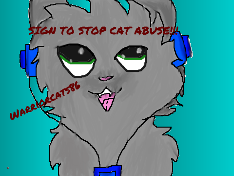 Sign to stop cat abuse! remix
