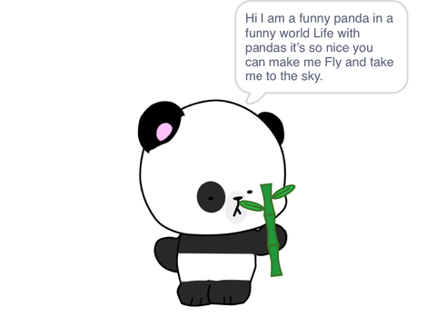 Fuzzy fuzzy panda.