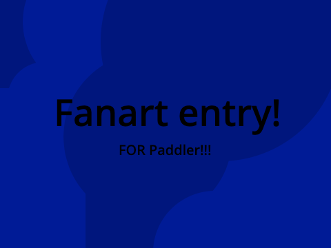 Entry for paddler!!