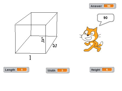 Rectangular Prism VOLUME Calculator